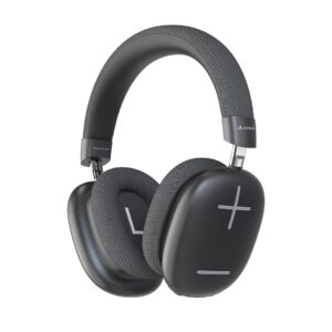 APES Fusion Style Wireless Headphone, 40mm Dynamic Drivers, 50Hrs Playtime, Fast Charge (Black Grey)