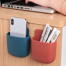Oblivion Wall Mount Mobile Stand Holder 4 Pcs – Self-Adhesive Phone Charging Stand, Space-Saving, Multicolor ABS Storage Case for Remote & Mobile Adjustment, Home & Office Organizer