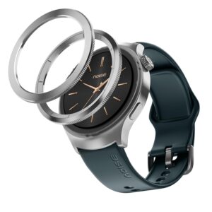 Noise Halo 2 MOD Smart Watch with Swappable Bezel Editions (Classic, Statement), 1.46" AMOLED, Smart Island, BT Calling, Metallic Build, Health Suite, Upto 7 Days Battery (Silver Green)