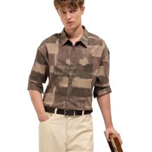 THE BEAR HOUSE Men's Abstract Brushstroke Overshirt